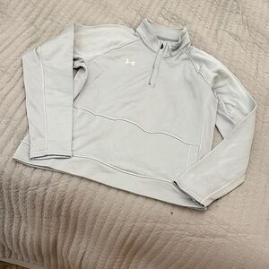Under Armour Light Gray Pullover Quarter Zip